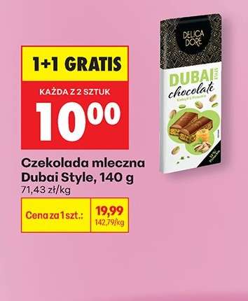 Czekolada mleczna Dubai Style, 140 g
