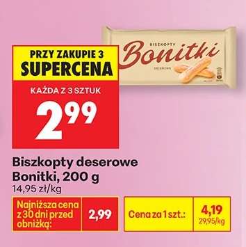 Biszkopty deserowe Bonitki, 200 g