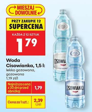 WODA CISOWIANKA 1,5 L