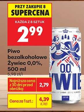 Piwo bezalkoholowe Żywiec 0,0 500 ml