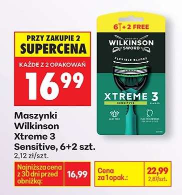 Maszynki Wilkinson Xtreme 3 Sensitive, 6+2 szt.