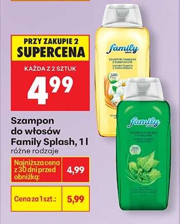 Szampon do włosów Family Splash, 1l