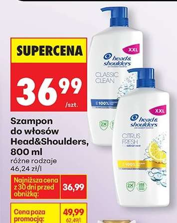 Szampon do włosów Head&Shoulders, 800 ml