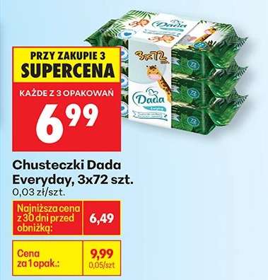 Chusteczki Dada Everyday, 3x72 szt.