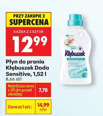 Płyn do prania Kłębuszek Dada Sensitive, 1,52 l