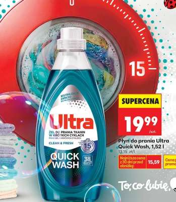 Płyn do prania Ultra Quick Wash, 1,52 l