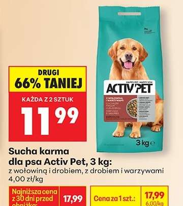Sucha karma dla psa Activ Pet 3 kg