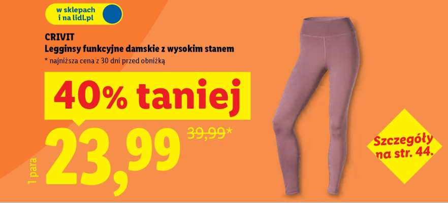 Crivit Legginsy funkcyjne damskie z wysokim stanem