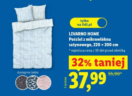 LIVARNO HOME Pościel z mikrowłókna satynowego, 220 × 200 cm