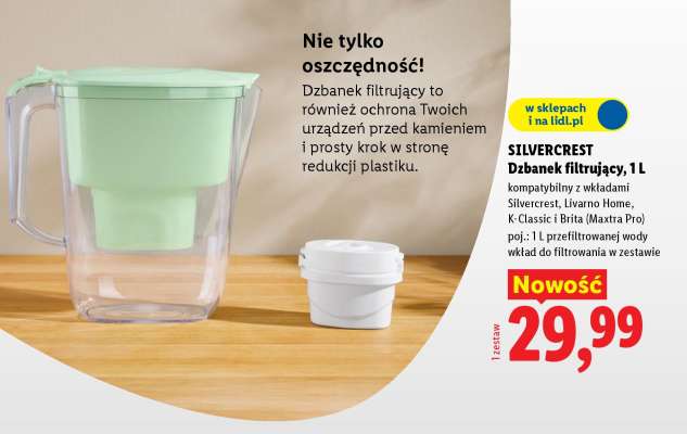 SILVERCREST Dzbanek filtrujący, 1 L