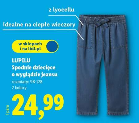 LUPILU Spodnie dziecięce o wyglądzie jeansu