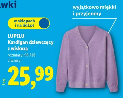 LUPILU Kardigan dziewczęcy z wiskozą