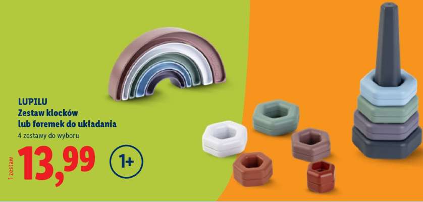 LUPILU Zestaw klocków lub foremek do układania
