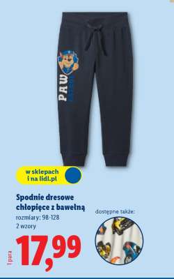 Spodnie dresowe chłopięce z bawełną