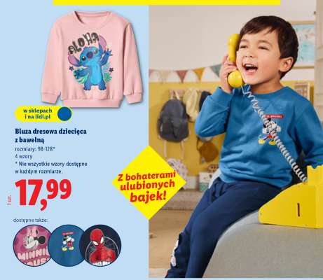 Bluza dresowa dziecięca z bawełną