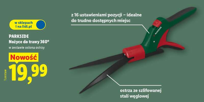 PARKSIDE Nożyce do trawy 360°