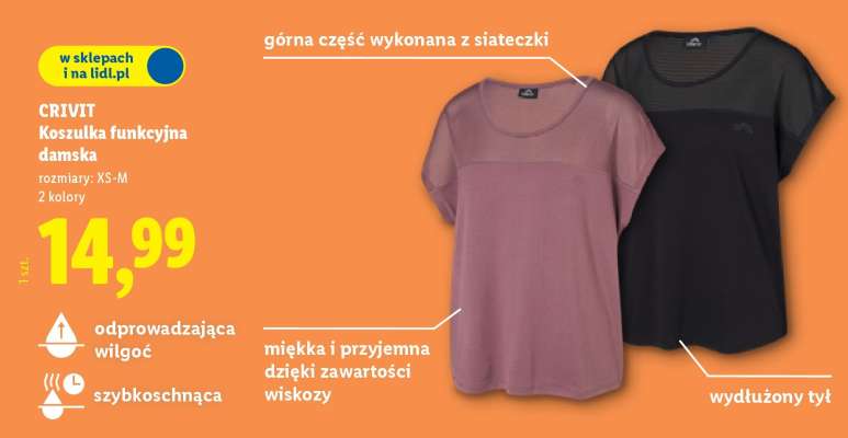 Crivit Koszulka funkcyjna damska