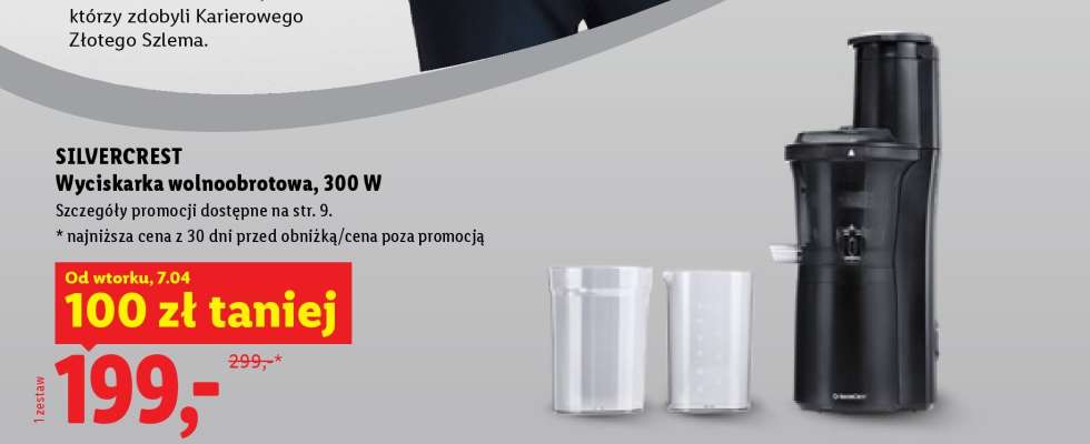 Silvercrest Wyciskarka wolnoobrotowa 300 W