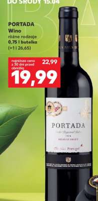 PORTADA Wino różne rodzaje 0,75 l butelka