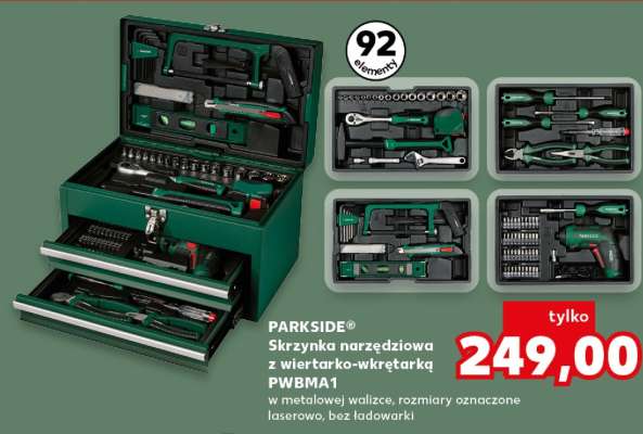 PARKSIDE® Skrzynka narzędziowa z wiertarko--wkrętarką PWBMA1