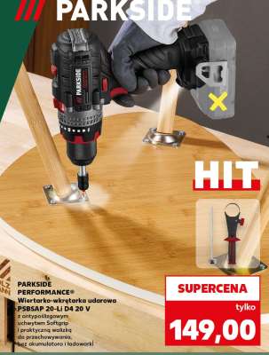 PARKSIDE PERFORMANCE® Wiertarko-wkrętarka udarowa PSBSAP 20-Li D4 20 V