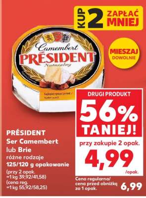 PRÉSIDENT Ser Camembert lub Brie