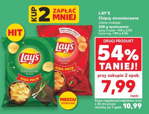 LAY'S Chipsy ziemniaczane różne rodzaje
