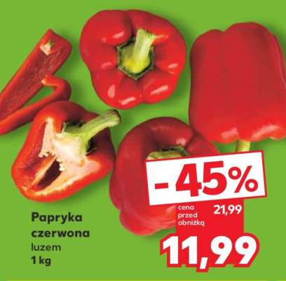 Papryka czerwona luzem 1 kg