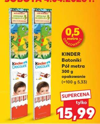 KINDER Batoniki Pół metra