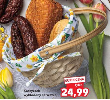 Koszyczek wykładany serwetką