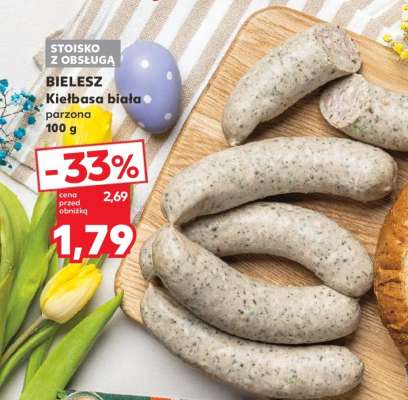 BIELESZ Kiełbasa biała parzona 100 g