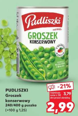 PUDLISZKI Groszek konserwowy