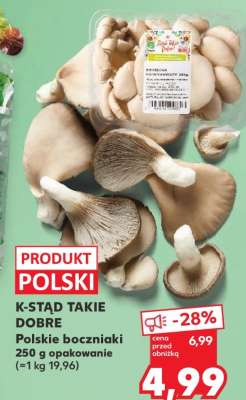 Polskie boczniaki 250 g opakowanie