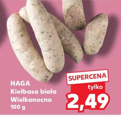 HAGA Kiełbasa biała wielkanocna 100 g