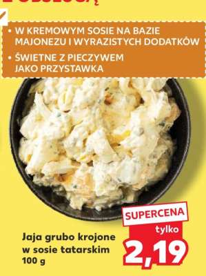 Jaja grubo krojone w sosie tatarskim 100 g