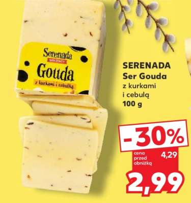 SERENADA Ser Gouda z kurkami i cebulą 100 g