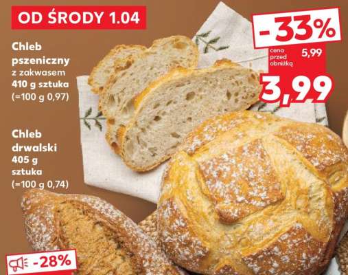 Chleb pszenny z zakwasem 410 g sztuka