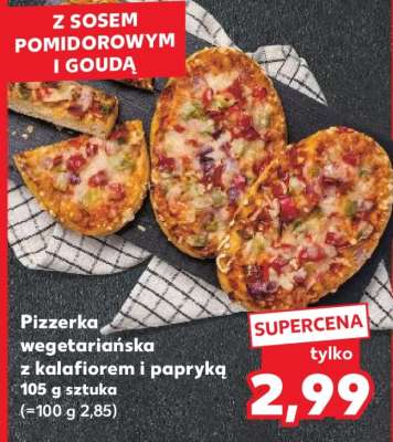 Pizzerka wegetariańska z kalafiorem i papryką