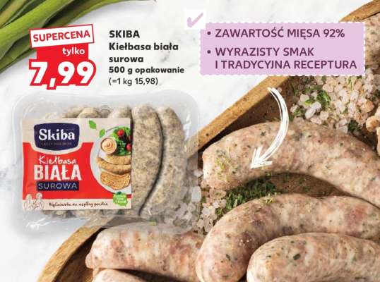 SKIBA Kiełbasa biała surowa