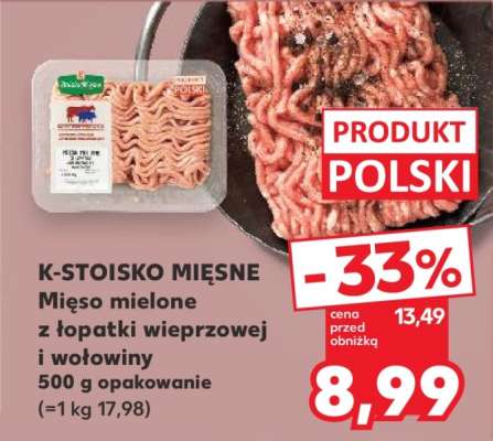 Mięso mielone z łopatki wieprzowej i wołowiny