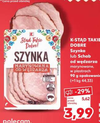 K-STAŁD TAKIE DOBRE Szynka lub Schab od wędzarza marynowane, w plastrach