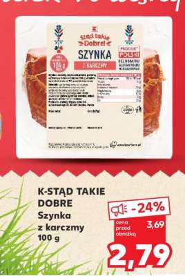 K-STĄD TAKIE DOBRE Szynka z karczmy 100 g
