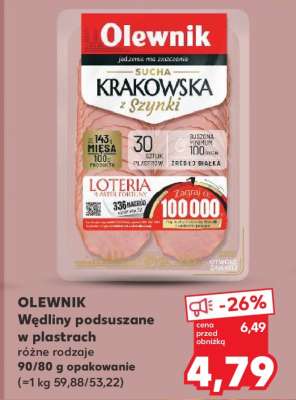 OLEWNIK Wędliny podsuszane w plastrach