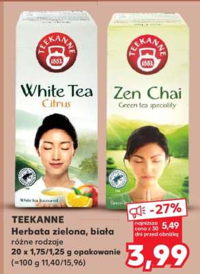 TEEKANNE Herbata zielona, biała