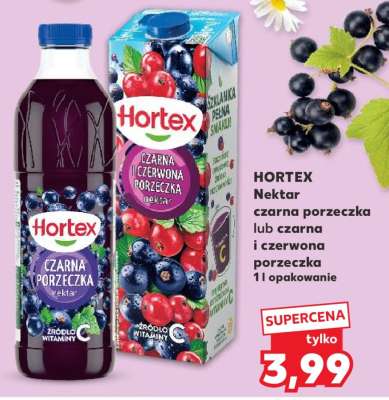 HORTEX Nektar czarna porzeczka lub czarna i czerwona porzeczka