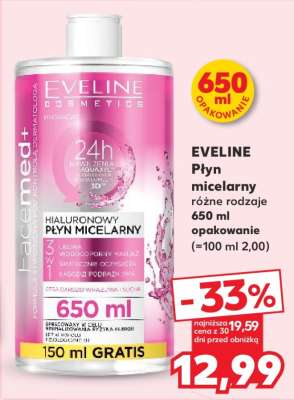 EVELINE Płyn micelarny różne rodzaje 650 ml opakowanie