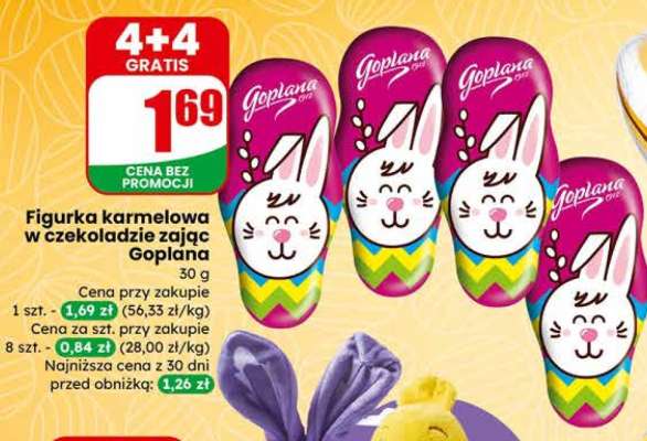 Figurka karmelowa w czekoladzie zając Goplana