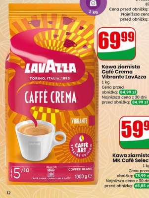 Kawa ziarnista Café Crema Vibrante LavAzza 1 kg