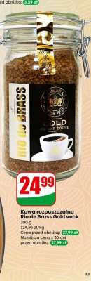 Kawa rozpuszczalna Rio de Brass Gold veck