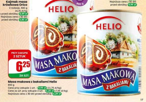 Masa makowa z bakaliami HELIO